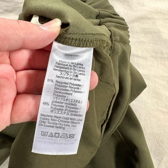 Madewell Huston Pull On Crop Pants size L in Kale - Picture 7 of 7